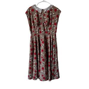 Hell Bunny Vixen Rockabilly Vintage Inspired Apple Dress Size Large